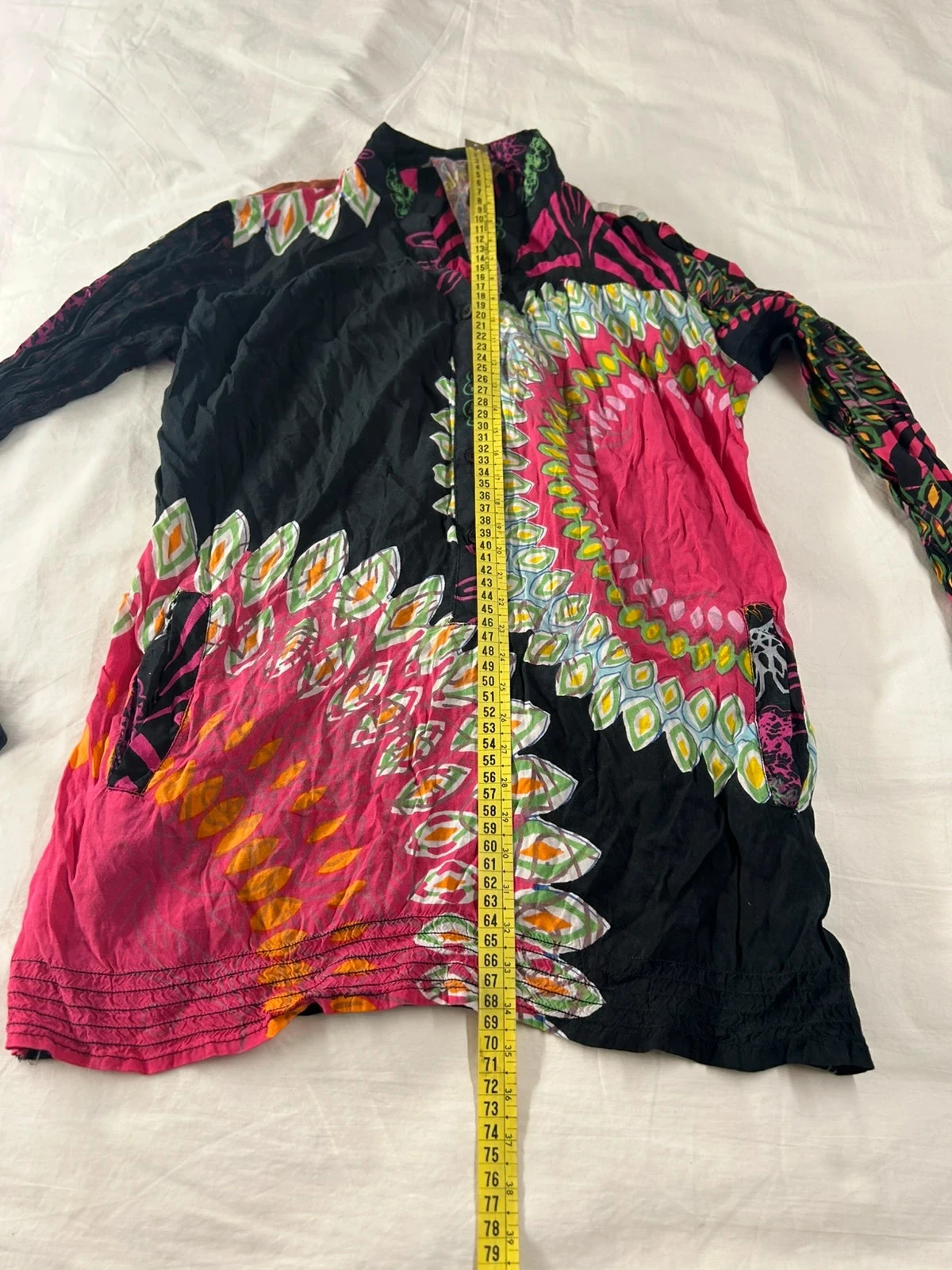 Desigual blouse met lange mouwen en multicolor vintage patroon – photo 8